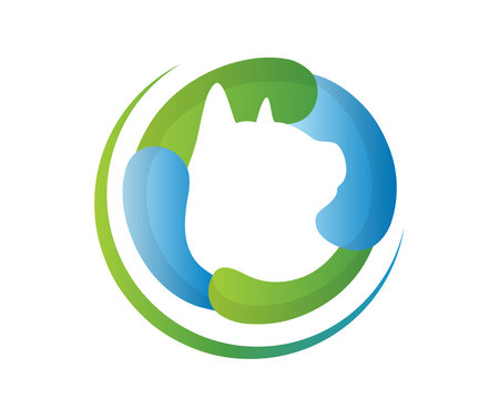 Modern Organic Healthy Cat Product Logo