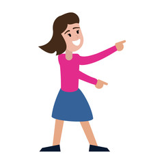 dancing girl party celebrate vector illustration eps 10