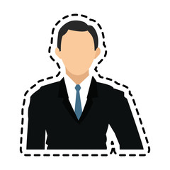 faceless businessman icon image vector illustration design 