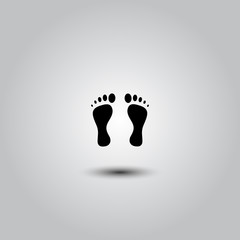 footprint - vector icon.