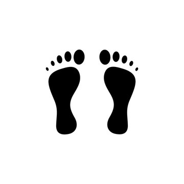 footprint - vector icon.