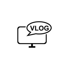 Vlog  vector  icon.