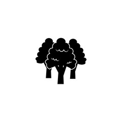 Forest vector icon. Tree sign. A park illustration vector  icon.