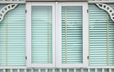 Traditional Thai house windows style background.