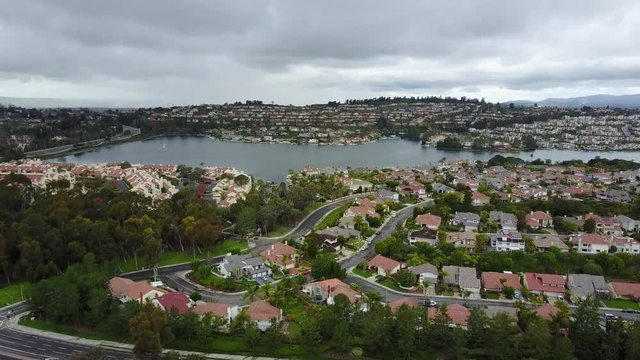 Lake Mission Viejo, Orange County, drone, California, Mission Viejo, lake, homes, suburbia, suburbs, suburban