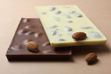  milk and white chocolates