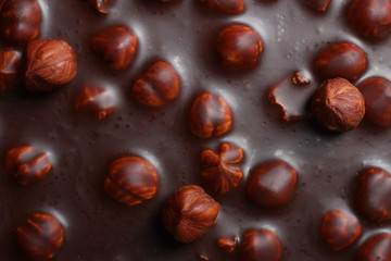  black chocolate with hazelnuts