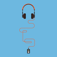 Headphones vector illustration