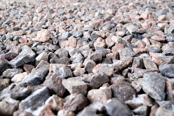 Crushed stone background