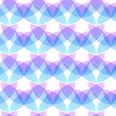 Abstract pink and blue background, geometric shapes with many thin lines. Seamless vector pattern. Lotus petals pattern. Vector illustration.