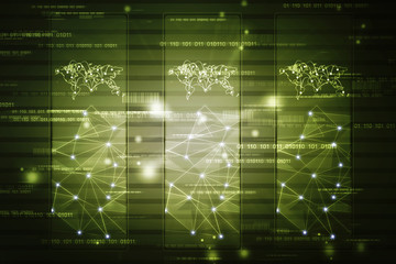 Digital Abstract technology background, 3d rendering