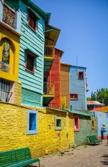 Gardinen Colorful houses in Caminito, Buenos Aires © daboost