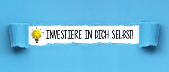 Investiere in Dich selbst! / papier