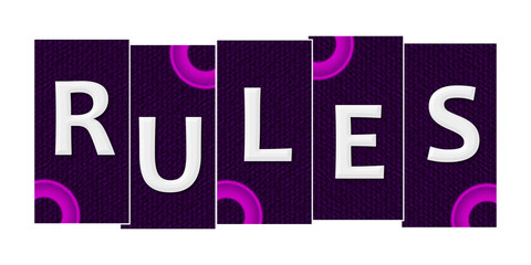Rules Purple Pink Rings Horizontal 