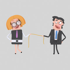 Business couple pulling a rope
Easy combine! Custom 3d illustration contact me!