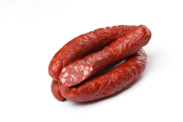 sausage on a white background