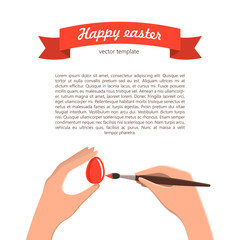 Happy easter vector tamplate