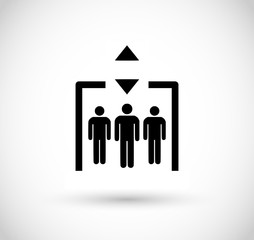 Elevator icon vector