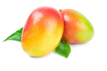 Mango red isolated on white