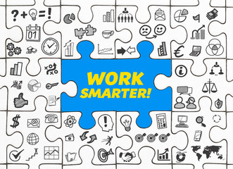 Work Smarter! / Puzzle mit Symbole