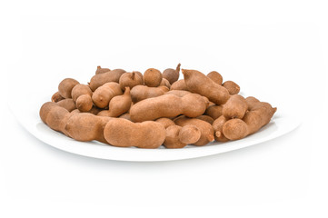 Tamarind isolated on white
