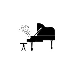 Piano vector  icon.