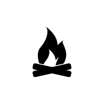 Bonfire vector  icon.