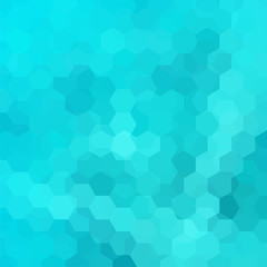 Fototapeta premium Background made of blue hexagons. Square composition with geometric shapes. Eps 10