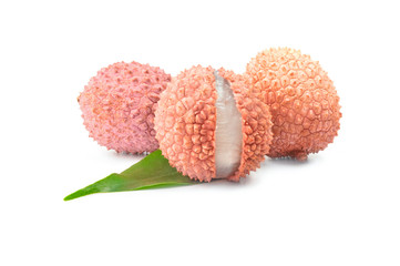 Litchi isolated on a white background with clipping path