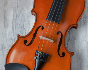 Violin close-up shot