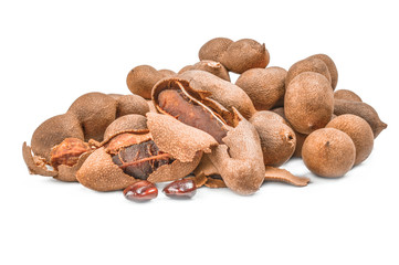 Tamarind isolated on a white background