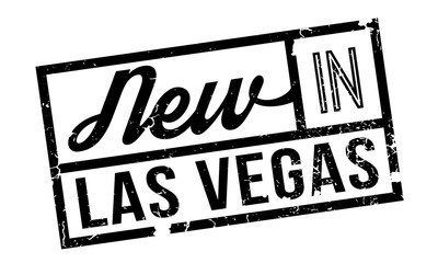 New In Las Vegas rubber stamp. Grunge design with dust scratches. Effects can be easily removed for a clean, crisp look. Color is easily changed.