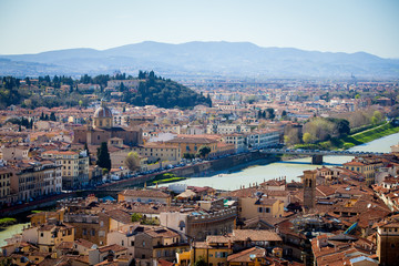 Naklejka premium Florence Panorama in Tuscany, Italy