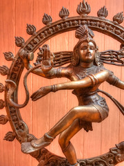 Traditional Indian statue of Lord Shiva, from Tantra tradition