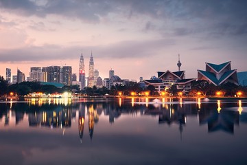 Kuala Lumpur au lever du soleil