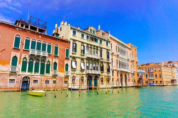 Grand Canal in Venice, Italy. Venice landmark