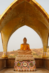 Buddha in Wat Phasornkaew. A view of Beautiful temple. Located in Phetchabun province northern of Thailand .