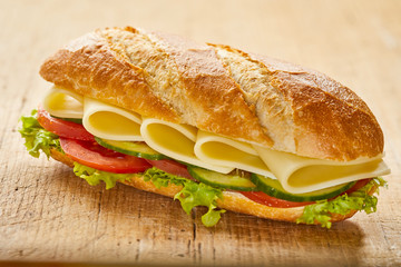Close-up op witte cheddar kaas sandwich