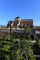 Fototapeta na wymiar Luftansicht Mezquita-Catedral de Córdoba