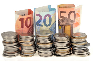 Pièces de monnaie et billets de banque 
