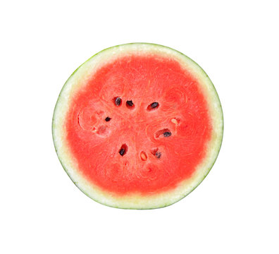 fresh watermelon on white background
