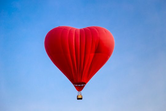 close up of balloon in blue sky