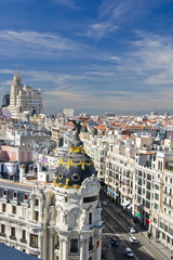 Aerial view of Madrid