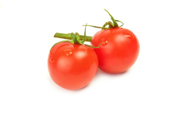 Tomato cherry isolated on a white background