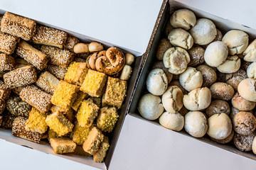 Sweet and Salty Turkish pastries in box