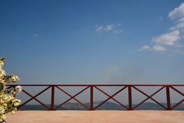 balcony at mountain view at Khao Kho, Phetchabun Province,thailand