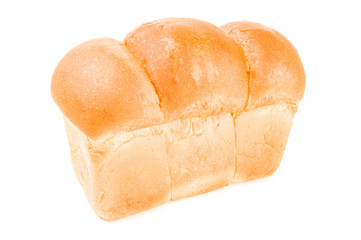 Bread product isolated on a white background with clipping path