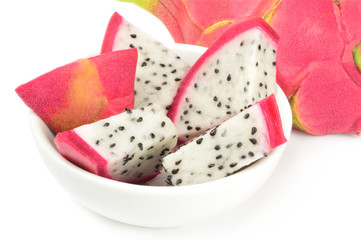 Fototapeta na wymiar Pitahaya isolated on a white background with clipping path