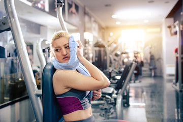 Woman at gym