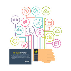 Fitness tracker infographic